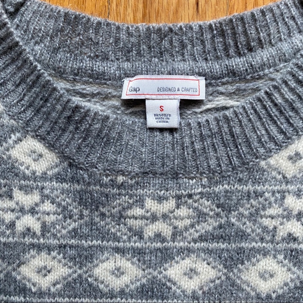 Gap | Patterned Crew Neck Sweater - image 5